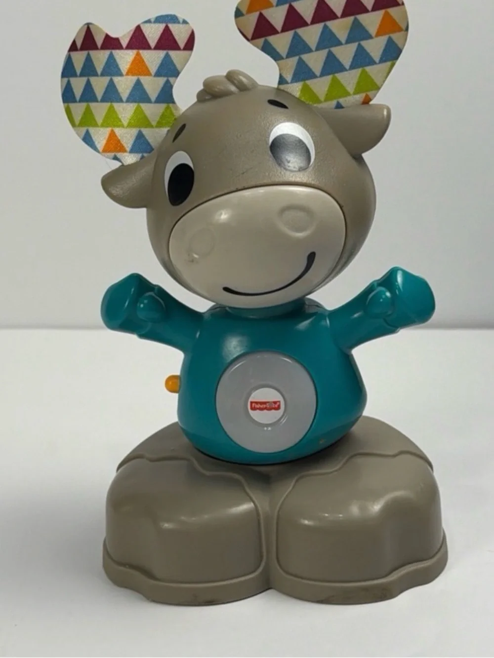 Fisher Price Linkimals Musical Moose Interactive Lights Songs Toy Tested & Works